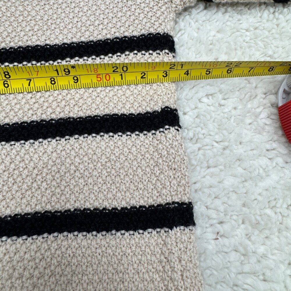 Lillusory Women's Striped LS Sweater Top Side Slits, Size M - Picture 8 of 8
